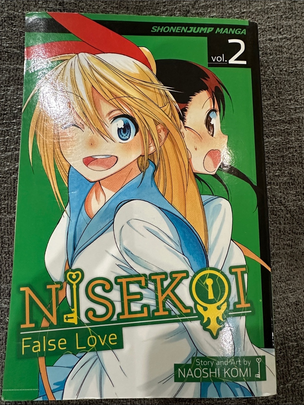 Shonen Jump Manga Nisekoi Vol. 2 by Naoshi Komi - Green Cover